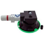 3" VACUUM CUP, BLACK MOUNT, 1/4-20 X 3/8" STUD