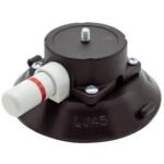 4.5ﬂ VACUUM CUP, BLACK ALUM MOUNT, 1/4-20 X 1/4ﬂ STUD