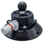 4.5ﬂ VACUUM CUP, BLACK POLY MOUNT, 1ﬂ POLY BALL