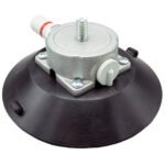 6ﬂ VACUUM CUP, SILVER ALUM MOUNT, 3/8-16 X 5/8ﬂ STUD