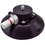 6" VACUUM CUP, BLACK MOUNT, 3/8-16 X 1/4" STUD - Image 2